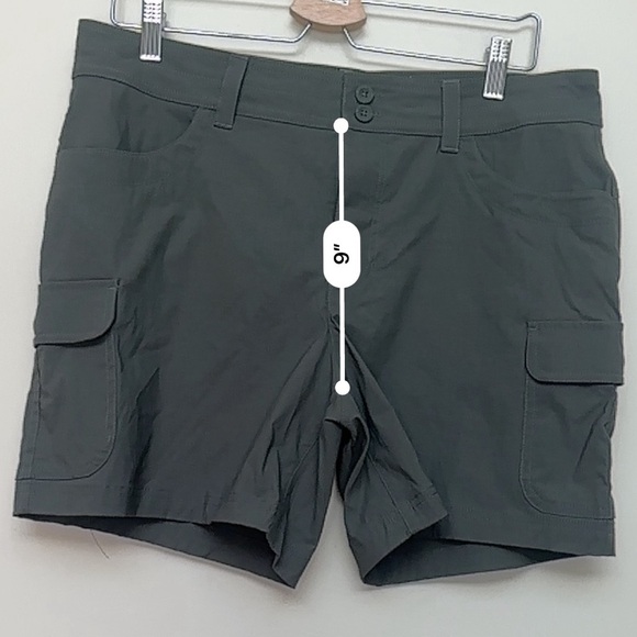 Eddie Bauer Women’s Summer Trail Cargo Shorts Olive Green Size 12 - Picture 6 of 8